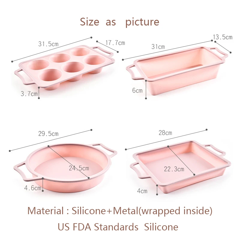 4 стиля кухонные формы для выпечки DIY силиконовые формы для выпечки тортов выпечки Торты, хлеб десерты выпечка сковорода формы для торта инструменты форма для выпечки