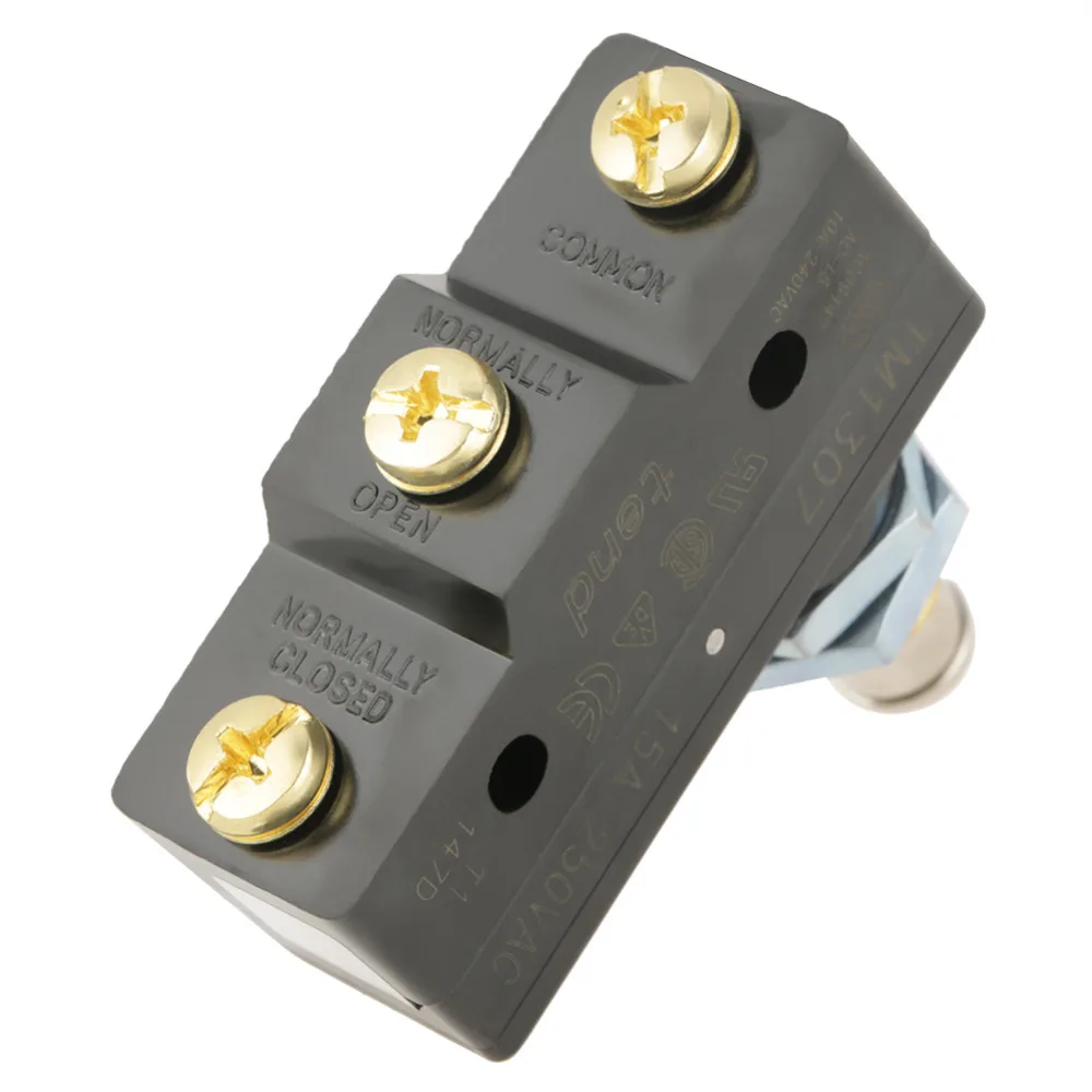 Momentary Micro Switch BlackTM1307 Micro Switch Panel Mount Plunger