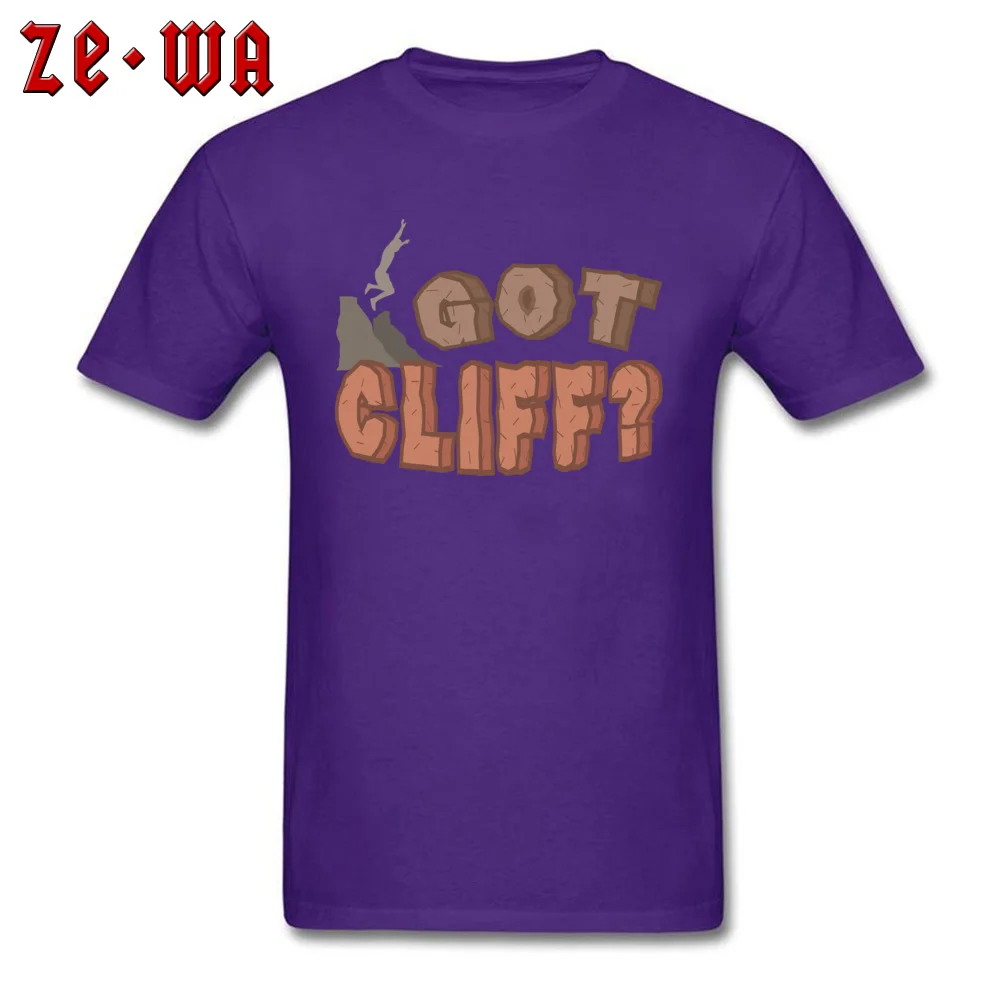 Street Graphic Casual Tops T Shirt Round Collar Lovers Day Pure Cotton Short Sleeve T-Shirt for Men Summer T Shirt Got Cliff Adrenaline Junkie Courage Gift  purple