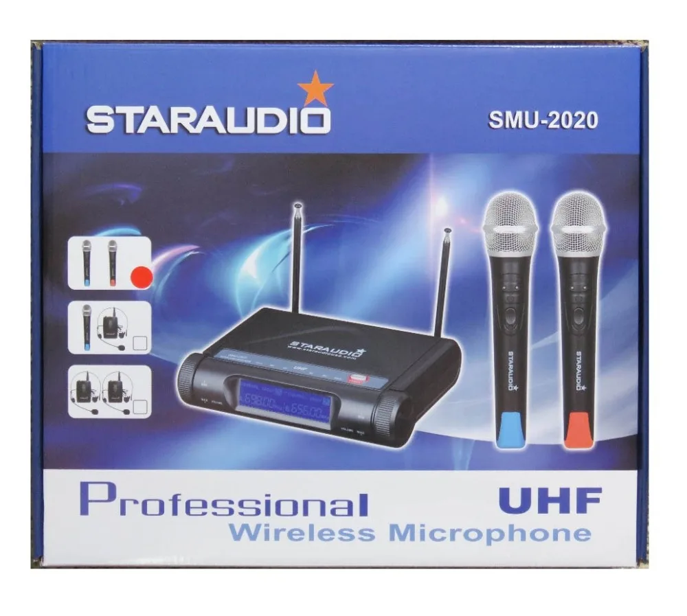 dual channel uhf microphone 