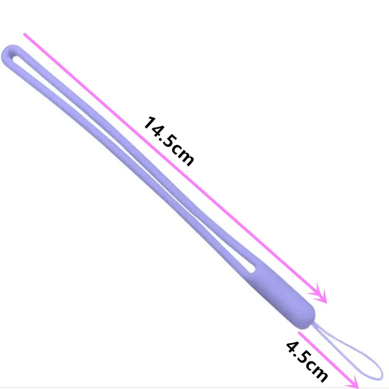 Многоцветный мягкий силиконовый ремешок на запястье для мобильного телефона, цепочка на ремне, брелок, очаровательные шнуры, сделай сам, Висячие веревки, ремешки