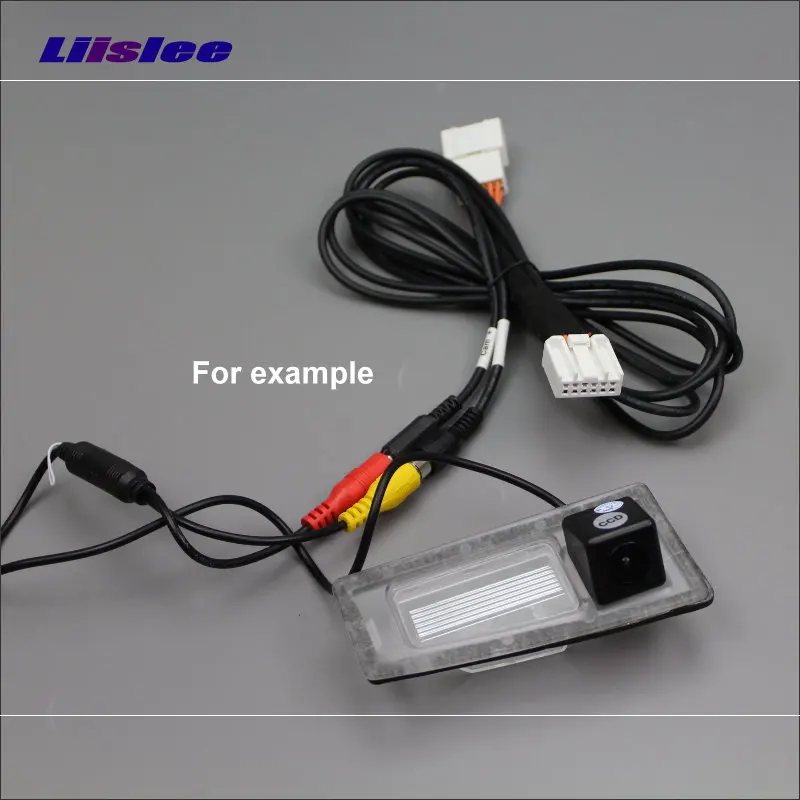 12 Pins RCA Adapter Connector Wire Cable For Mazda 3 Mazda3 Axela Sedan 2014~2017 Rear View Camera Original Video Input