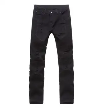 

Men's Ripped Jeans Skinny Biker Jeans Destroyed Frayed Designed Slim Fit Denim Pants Straight Trousers For Men