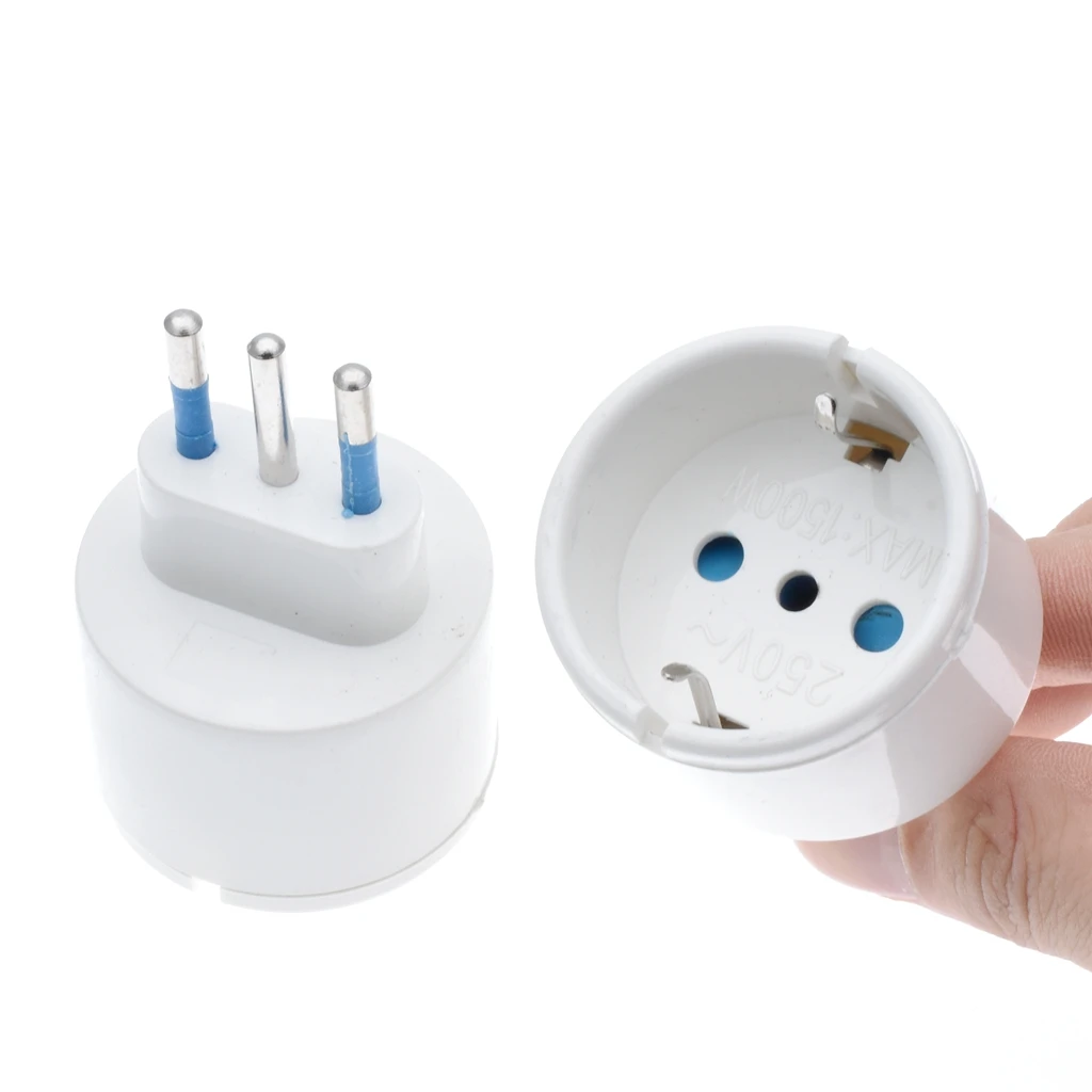 1pcs European Plug To Italy Standard Power Adapter Socket 10a Travel