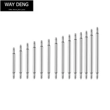 100 шт Упаковка, нержавеющая сталь Пружинные стержни для ремешка часов, соединительные шпильки(толщина 1,4 мм), запасные части часов 8 мм-26 мм