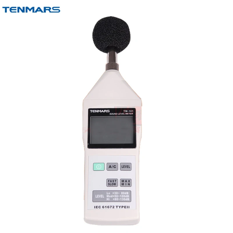 TENMARS tm-101 уровень шума Шум метр тестер 30~ 130db 2000 Чтение