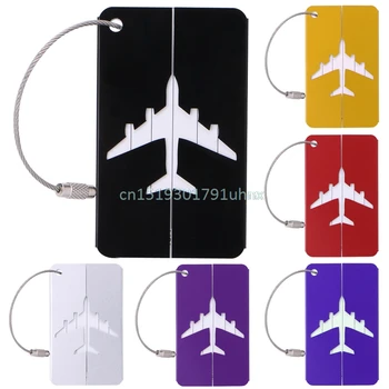 

Good Aluminium Baggage Travel Luggage Tag Suitcase Identity Address Name Labels New