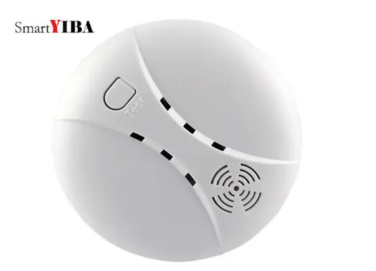 SmartYIBA с питанием от батареи 433 МГц EV1527 Беспроводной датчик дыма детектор сигнализации работает с Sonoff RF мост для системы сигнализации