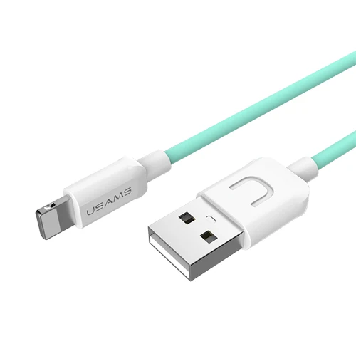 USB кабель для зарядного устройства iPhone X 8 7 6 6s Plus 5 5S SE, 2А 1 м, USB кабель для передачи данных для мобильного телефона iPhone, кабель для освещения - Цвет: green