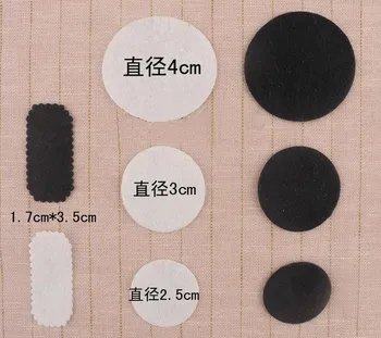 

Free Shipping Black and White Color 1.7*3.5cm Rectangle Felt Patch Headband Patch,2000PCS/LOT FT01004-1