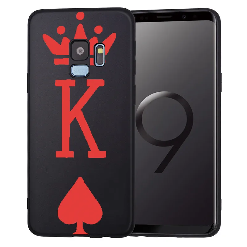 king Queen Crown DIY For Samsung Galaxy S6 S7 Edge S8 S9 S10 Plus Lite Note 8 9 A20 A30 A40 A50 A70 phone Case Cover Coque Etui