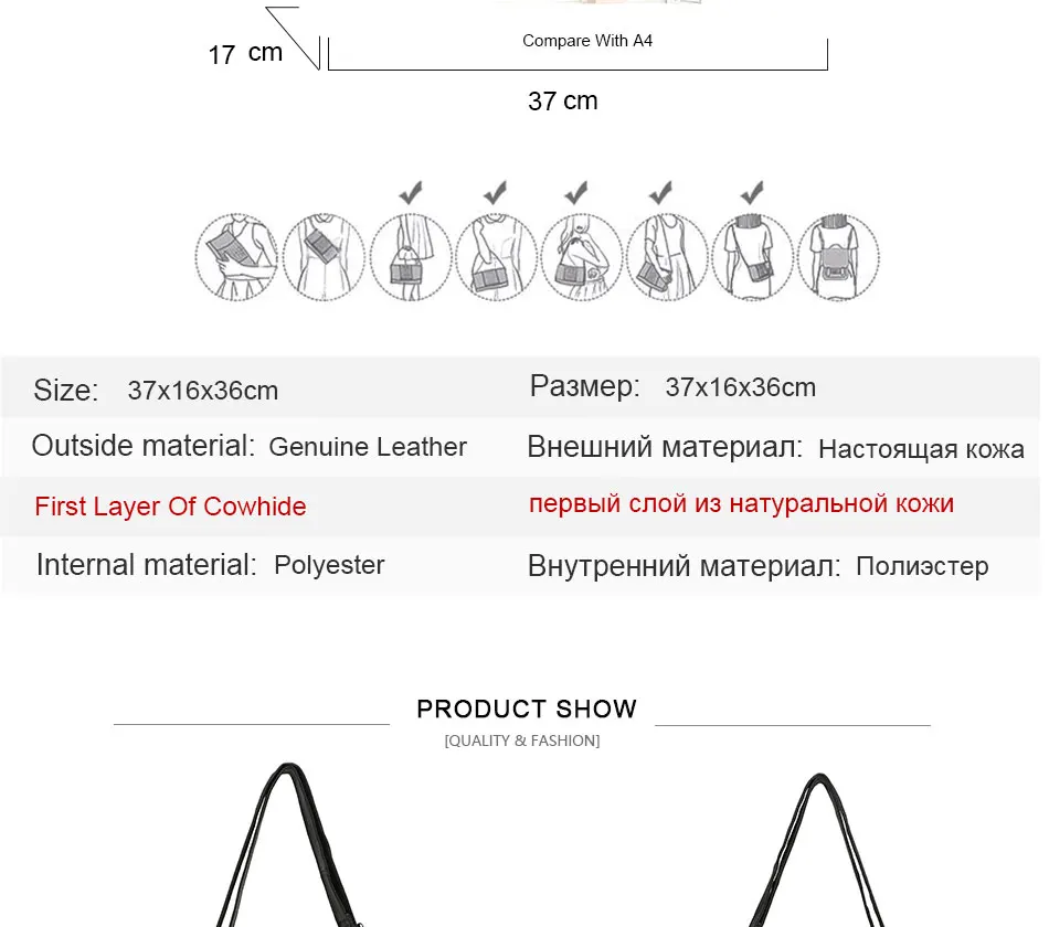 Большая повседневная женская сумка Хобо, Мягкая натуральная коровья кожа, сумки на плечо, женская большая сумка, сумка для покупок, сумка-вкладыш