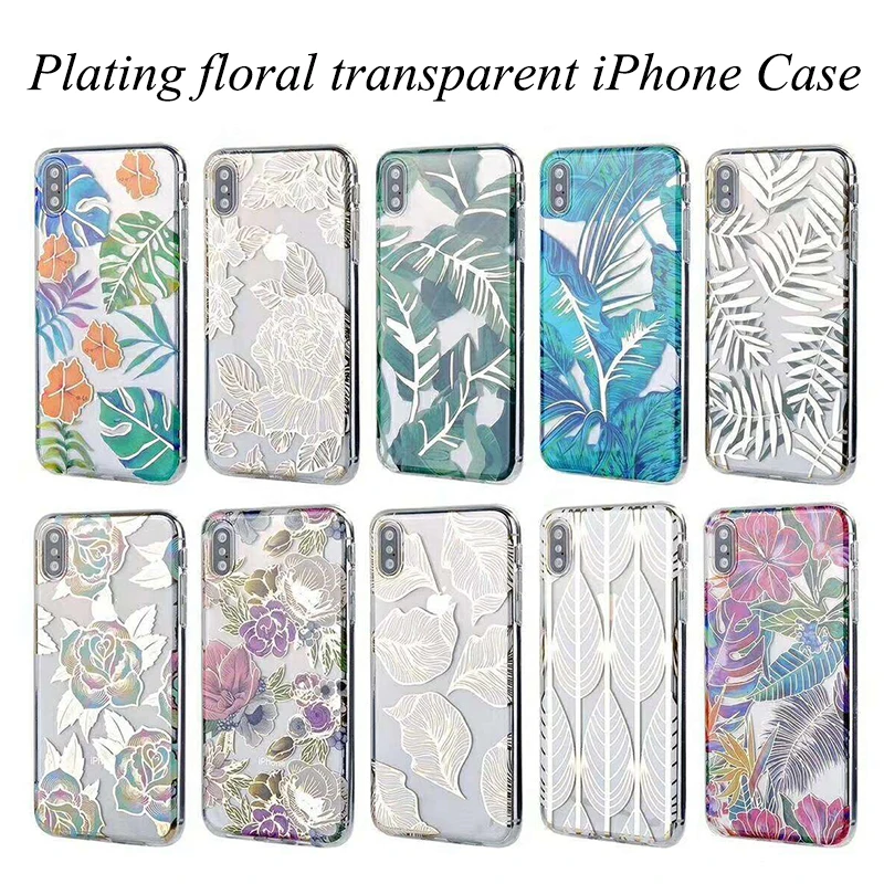 Floral plating iphone 7 case
