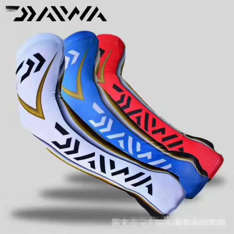 Daiwa Открытый дышащий Удобный рыболовный рукав рукава для мужчин и женщин Спорт на открытом воздухе велосипедные рукава перчатки без пальцев