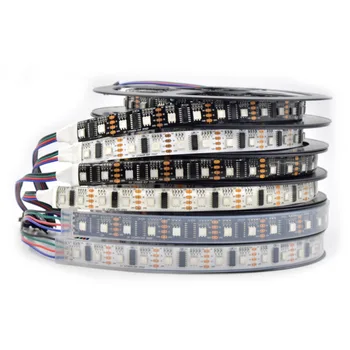 

20M 4X5M LPD8806 5050 digital Addressable RGB Dream full Color pixel led strip Light 60Leds/M IP30 IP65 IP67 5V White/Black PCB