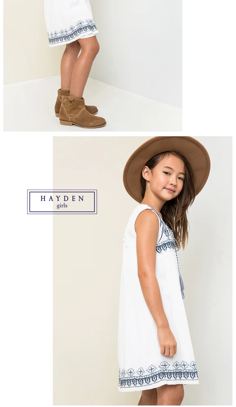 girls embroidered dress G3392-9