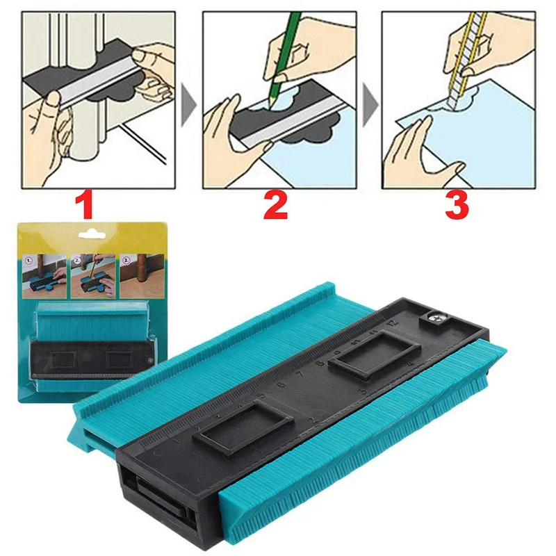5 дюймов пластиковый профиль копия контурный Калибр Дубликатор стандартный " Ширина древесины маркировочный инструмент