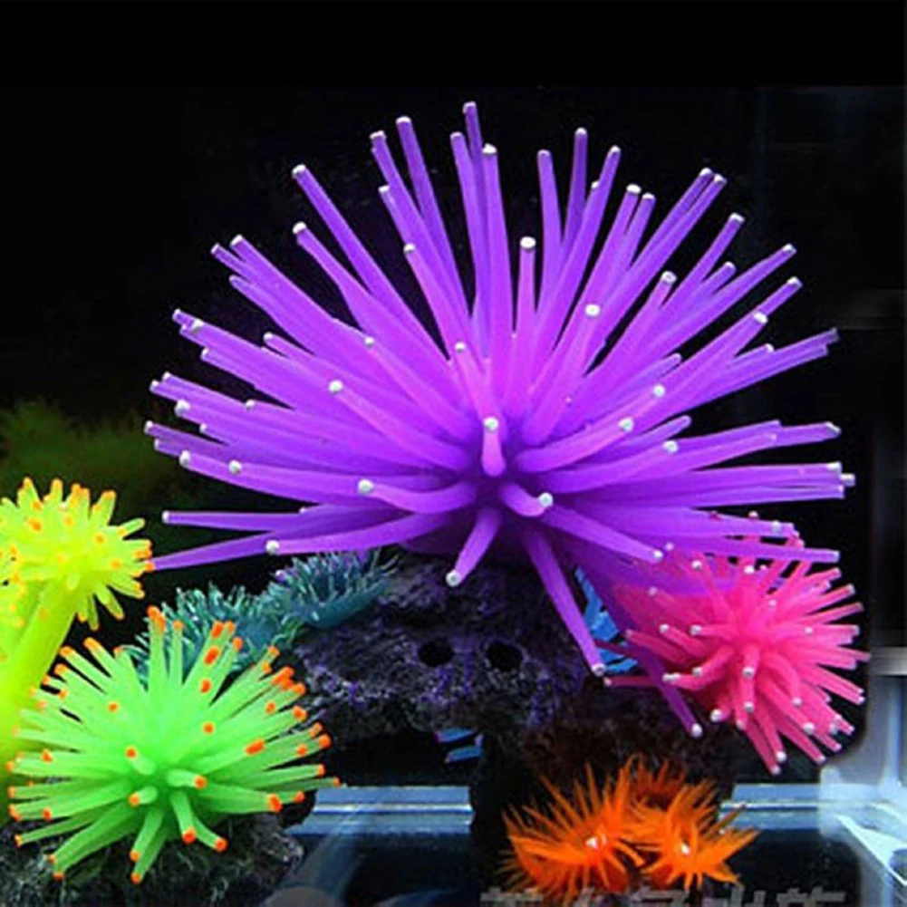 Buy 2 x Silicone Artificial Coral Aquarium Fish Tank