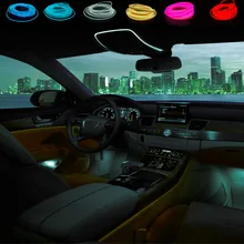 JURUS New Arrival Car Styling 1m Interior Light El Cold Line Diy Decorative Dashboard Console Door