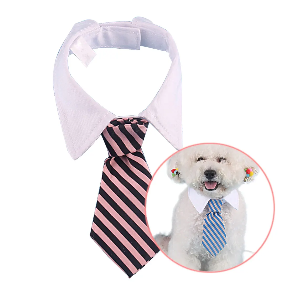 1pcs Pet Product S/L Pet Ties Stripe Small Cotton Pet Dog Puppy Necktie