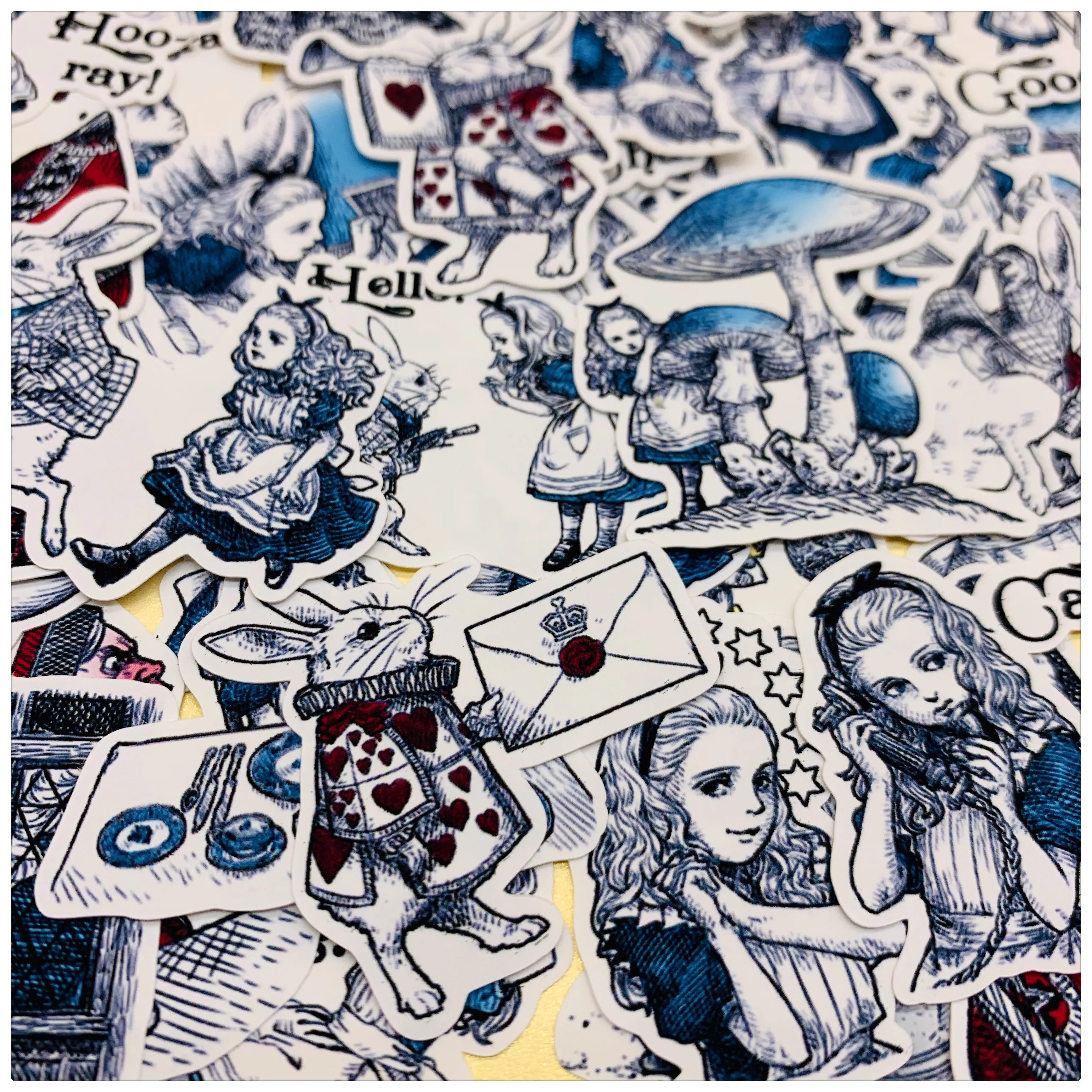 

40Pcs Creative Daydream Alice Stickers Junk Journal Diary Planner Sticker Scrapbooking Decorative Sticker DIY Craft Photo Album