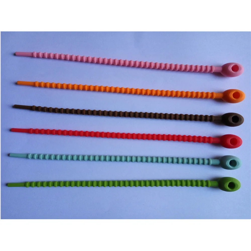 

1 PC!!! Food Grade Cable Management Zip Tie Twist All-purpose Multi-use Bag Clips Bread Silicone Bag Ties