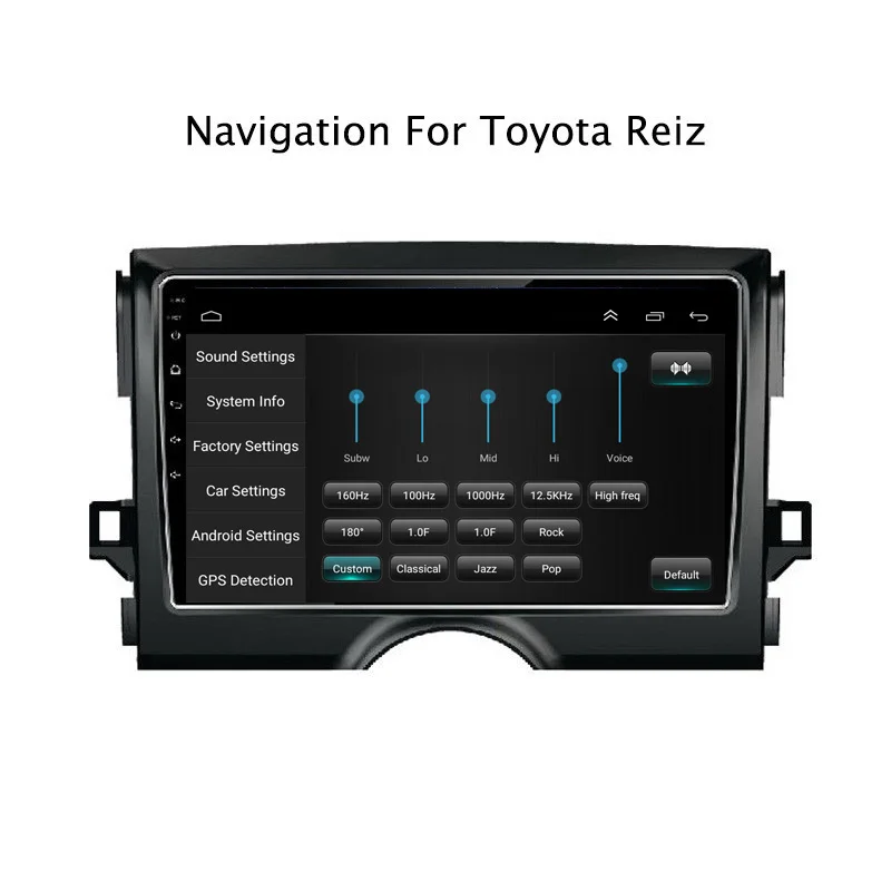 Excellent 9" 2G RAM 32G ROM Car DVD GPS Navigation For Toyota Reiz 2010-2013 with Radio Head Unit,support 4G LTE 4