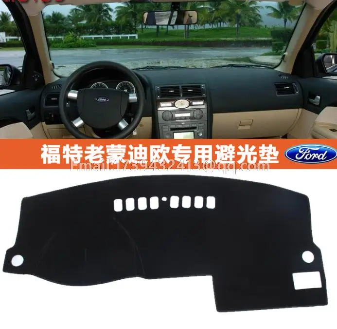 baratas Para Ford Mondeo mk3 2000 2001 2002 2003 2004 2005 2006 2007 dashmats car styling acessórios tampa do dashboard