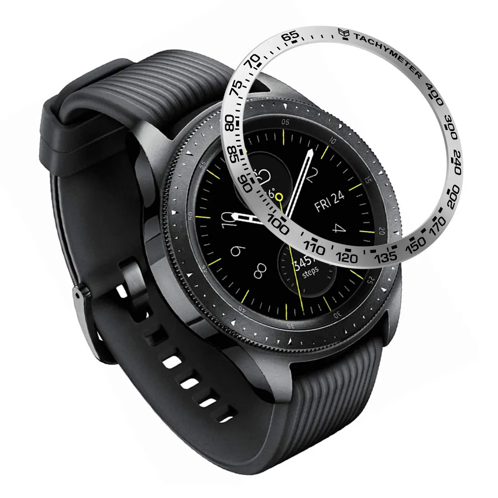 Металлический ободок для samsung Galaxy Watch 46 мм/42 мм чехол gear S3 Frontier/классическая спортивная клейкая крышка ремешок аксессуары 46/42 3