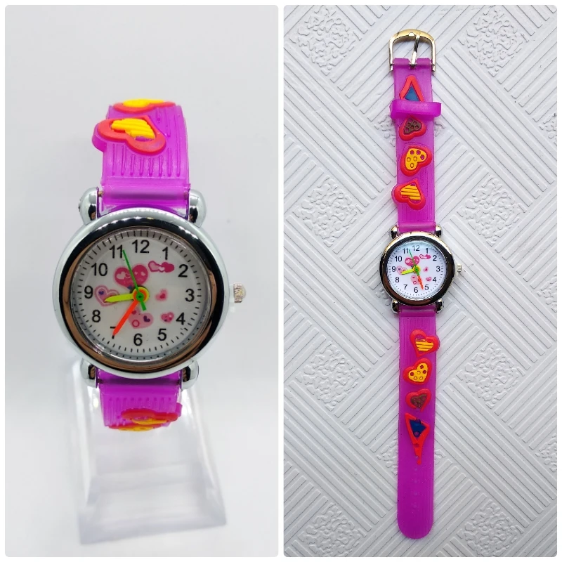 Высококачественные Брендовые Часы HBiBi, Детские Силиконовые часы с сердечком, детские часы, водонепроницаемые часы для мальчиков и девочек, подарок Reloj infantil
