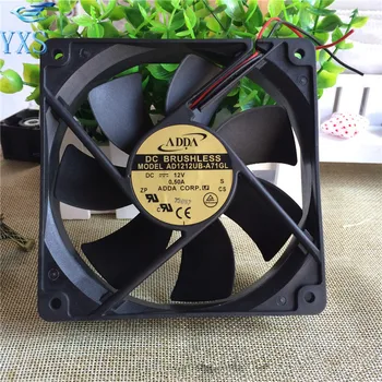 

AD1212UB-A71GL DC 12V 0.5A 2500RPM 6W 12025 12CM 120*120*25mm 2 Wires Double Ball Bearing Big Air Computer Cooling Fan