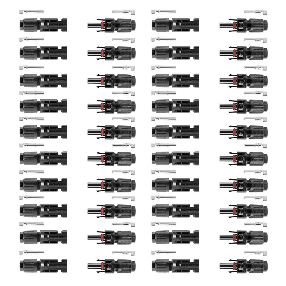 Najtaniej Wodoodporny IP67 20 Pair MC4 męski żeński przewód panelu słonecznego złącze 20A 30A 6000V na kabel pv 2.5 4 6mm panel słoneczny podłącz