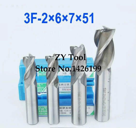 

Free Shipping 5 pcs/set 2.0MM 3 Flute HSS & Aluminium End Mill Cutter CNC Bit Milling Machinery tools Cutting tools.Lathe Tool