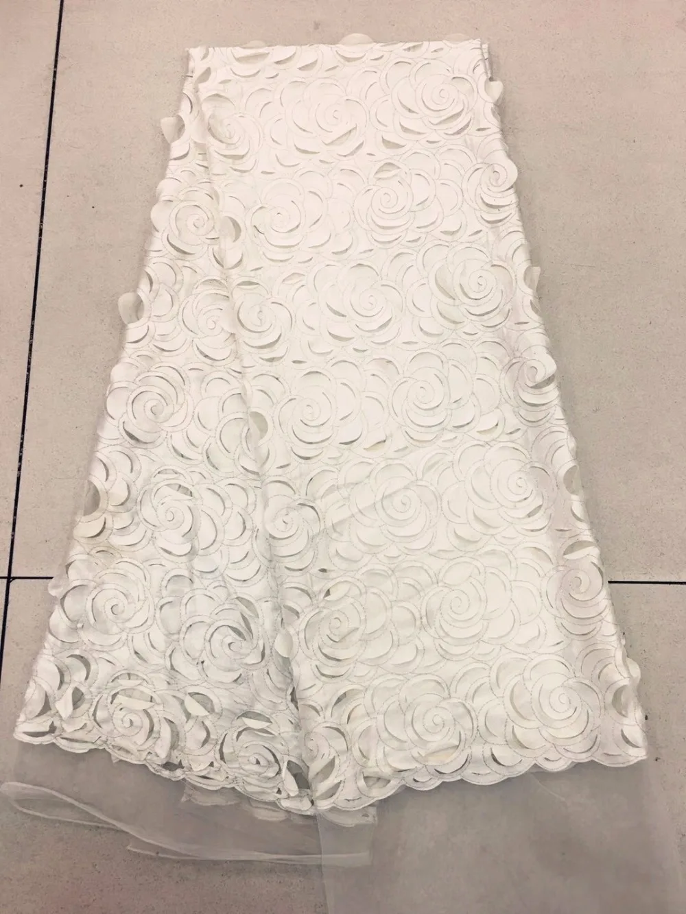 

High Quality chiffon Lace Latest African Laces 2018 Embroidery Nigerian Tulle Lace Fabric For Wedding dress