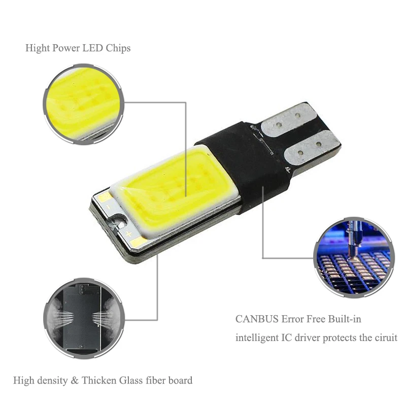 BOAOSI 2x Canbus Led W5W Cob Auyo номерной знак лампа для Mitsubishi asx Lancer Outlander Galant Pajero|number plate light