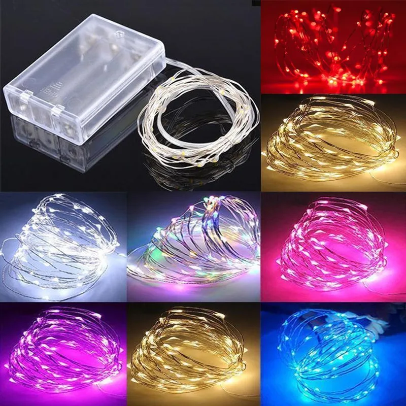 

LED String Fairy Lights Wedding Party Spring Battery Decoration Warm White, Mulit, Pink, Blue Purple, Red,White Christmas lights