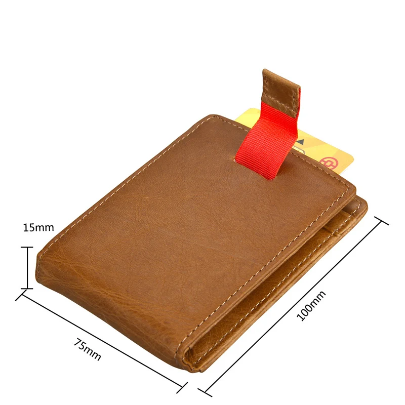 Тонкие туфли из натуральной кожи мужской зажим для денег бумажник Billfold Rfid Бумажник мужской кошелек Билл кошелек для долларов карты Денежные держатель с зажимом для денег деньги чехол