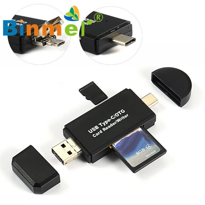 3 в 1 Micro USB OTG USB 2.0 адаптер SD/Micro SD Card Reader Стандартный USB _ KXL0524