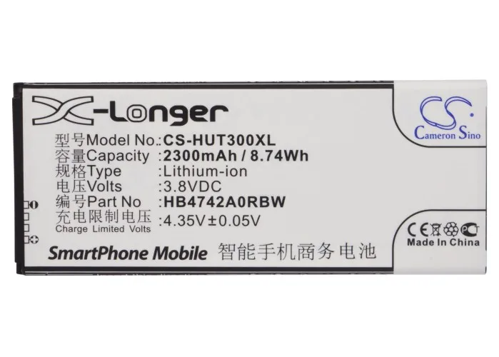 Высококачественный аккумулятор Cameron Sino 2300 мАч HB4742A0RBC HB4742A0RBW для Huawei Ascend G730 L G740 L072