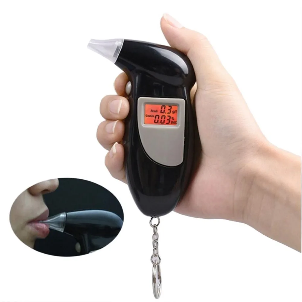 

Professional LCD Alcohol Tester Digital Quick Response Alcohol Detector Breathalyzer 2018 Police Alcotester Backlight Display