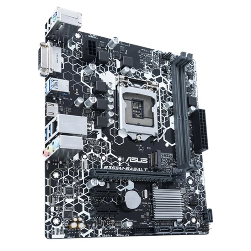Материнская плата Asus B365M-BASALT Intel Socket 1151 2x DDR4 Max 32 ГБ ОЗУ Intel B365 Micro ATX DVI HDMI SATA III M.2