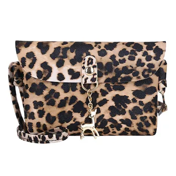 

Womens Leather Crossbody Bag Leopard Print Shoulder Bags Messenger Coin bags for women bolsa feminina ladies hand bags