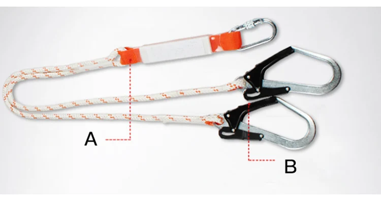 Safety Harness Five-point Type Systemic Safety belt with Double hook High-altitude operations Fall prevention Protect equipment (2)