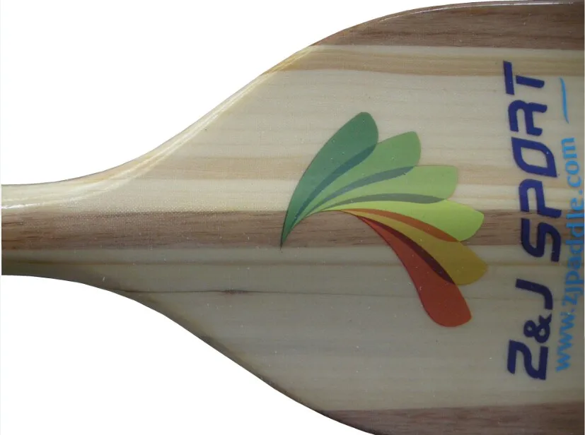 Wooden Dragon Paddle With Fiberglass Layer