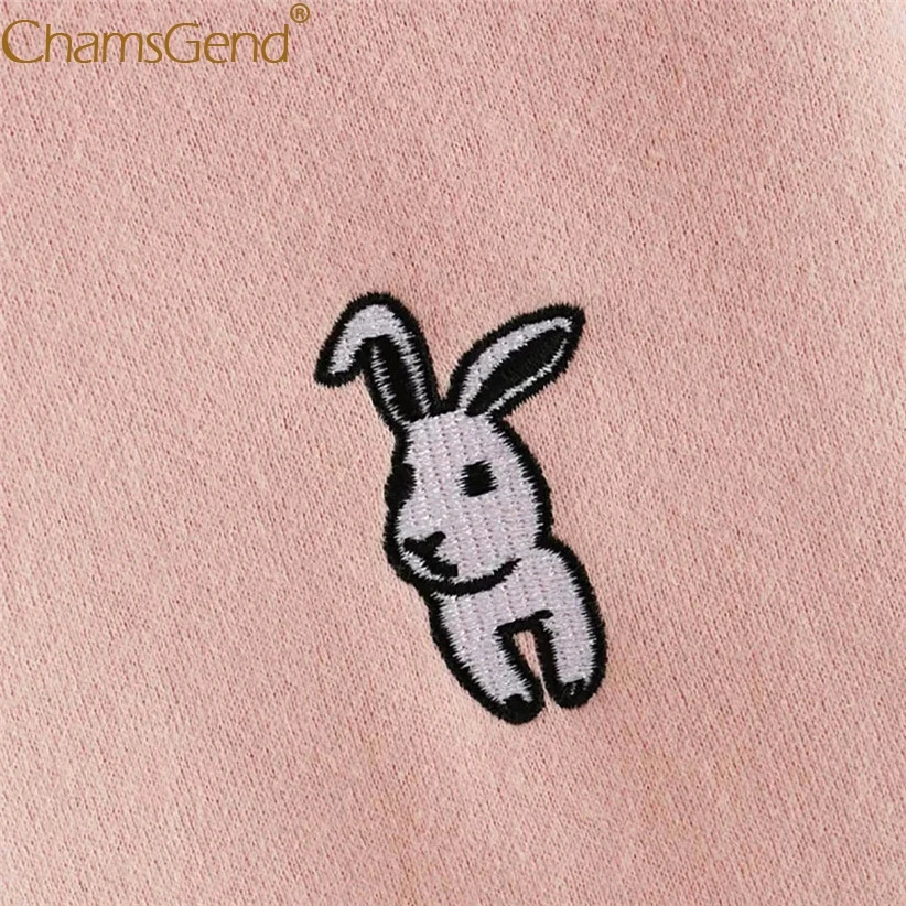 شحن مجاني هوديس أرنب الأذن sudadera kawaii البلوز النساء الشتاء الدافئة الوردي هوديس بلوزات مع الجبهة جيب 80816