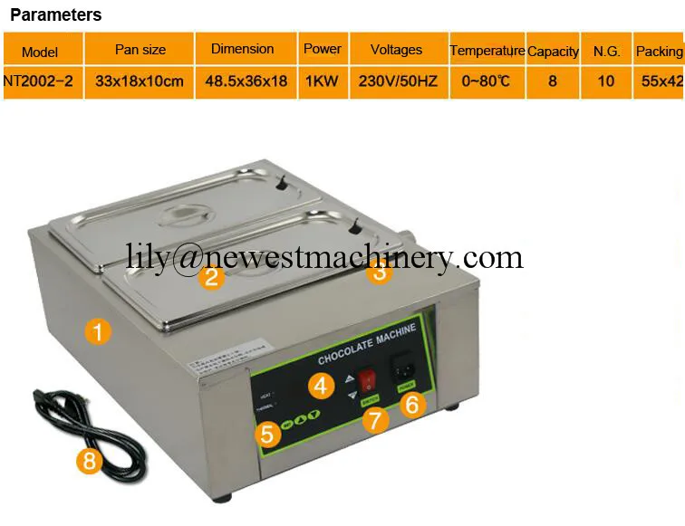 Плавильня для шоколада темперометр для шоколадной массы растопление шоколада Machine220v/110 v электрический