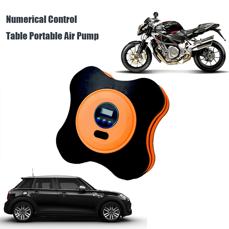 

Tire Inflator Car Air Compressor Pump Auto Numerical Control Table Portable Air Pump DC 12V for Car Motobike Motocycle Supplies