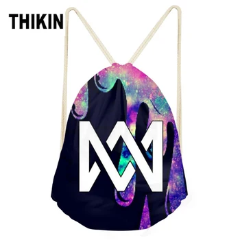 

THIKIN Marcus and Martinus Women Drawstring Bag Reversible Kids Shoulder Bag Men Backpack Modern Woman Girls Mochila Wholesale