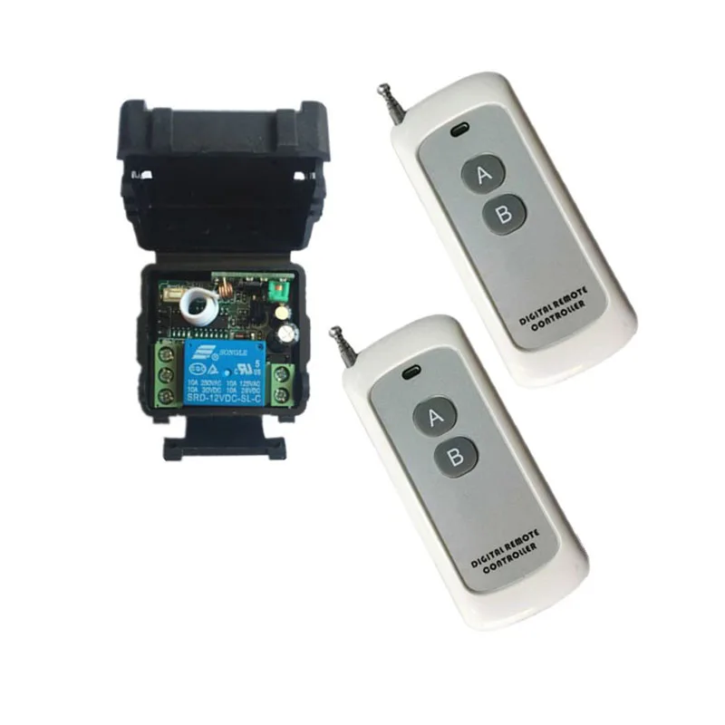 

DC 12V 10A 1CH Wireless Remote Control System Power Tansmitter Receivers Entrance Guard Door Lighting Switch