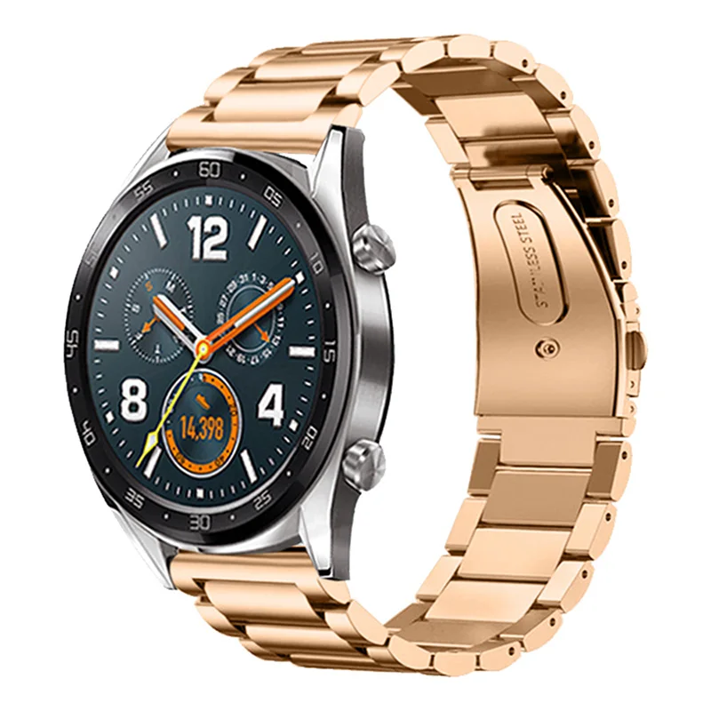 Steel Watch Strap 22mm Quick Release For Huawei Watch GT Samsung Galaxy Watch Watchband For Men Watch Belt
